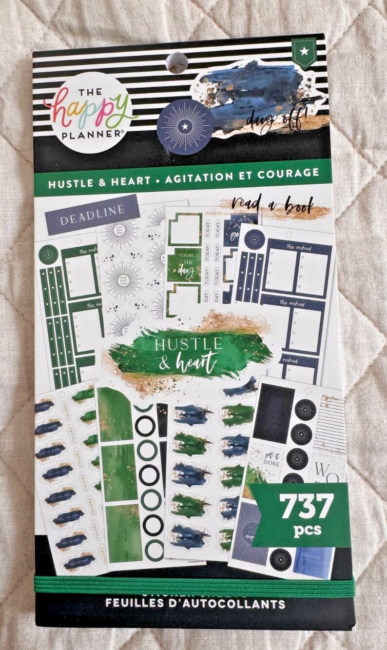 The Happy Planner Sticker Book, Hustle & Heart 737 pcs, NEW
